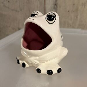 Vintage sponge holder frog